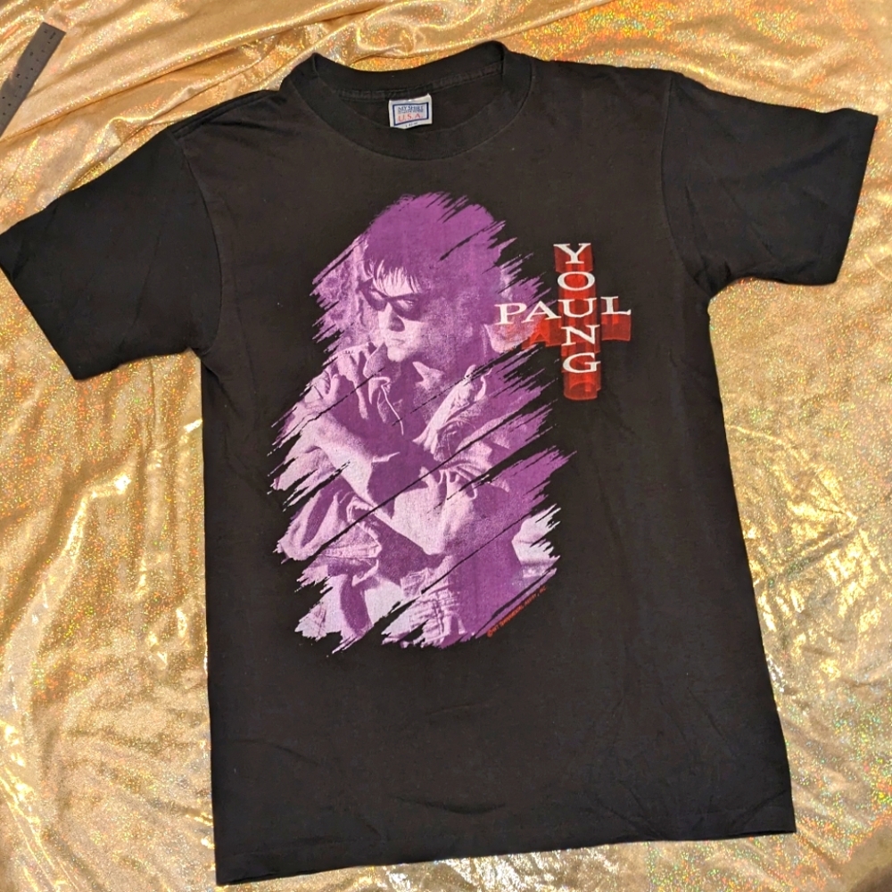 PAUL YOUNG concert T-shirt 1987